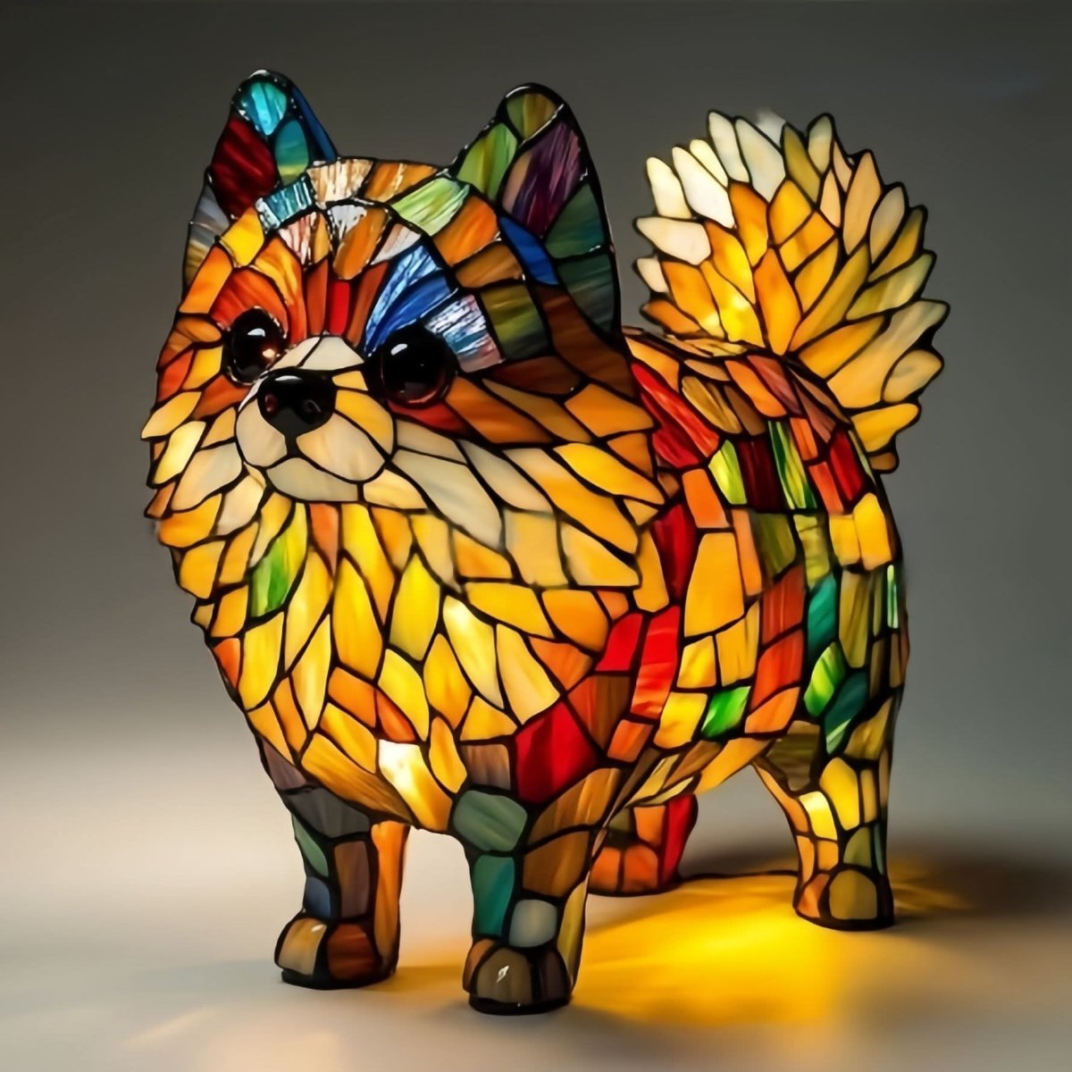 Sfeervolle LED Nachtlamp Hond – Dierenlamp met Warm Licht – USB Bediening – 15 cm Decoratief Hondenrassenlamp voor Kinderkamer Nachtkastje | Sansoti