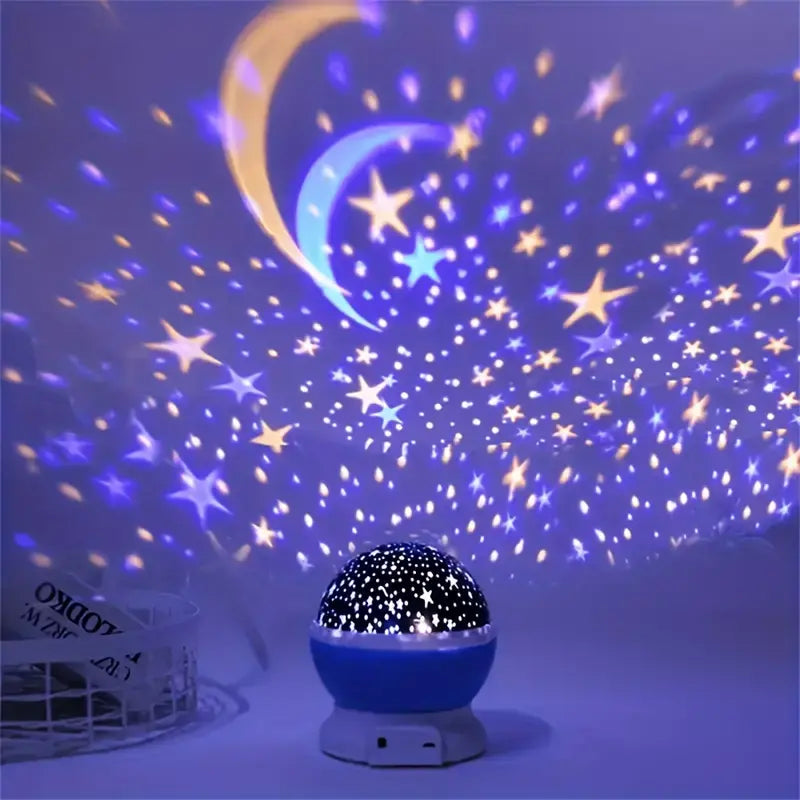 Sterrenprojector LED Nachtlamp met 360° Rotatie en Timer voor Kinderkamer en Slaapkamer | Oplaadbaar | Sansoti