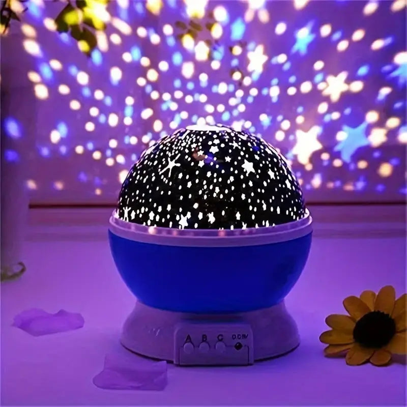 Sterrenprojector LED Nachtlamp met 360° Rotatie en Timer voor Kinderkamer en Slaapkamer | Oplaadbaar | Sansoti