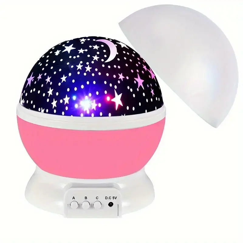 Sterrenprojector LED Nachtlamp met 360° Rotatie en Timer voor Kinderkamer en Slaapkamer | Oplaadbaar | Sansoti