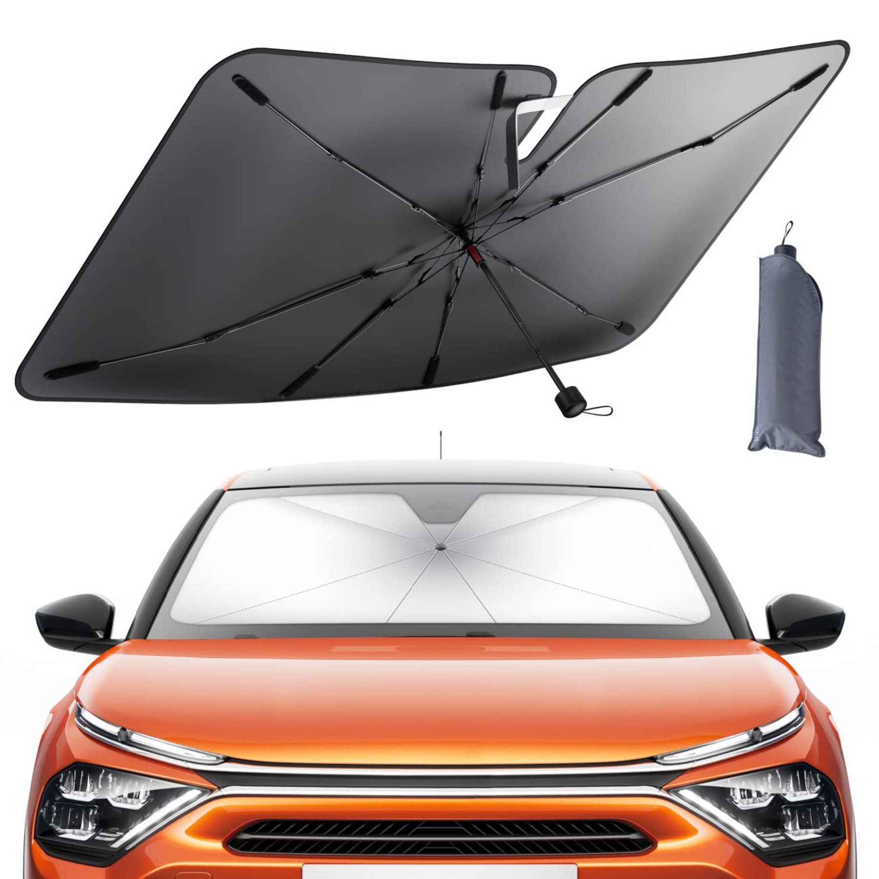 Opvouwbare Voorruit Zonwering Auto Parasol UV Bescherming Zonnescherm Warmte Reflectie Compacte Opslag | Sansoti