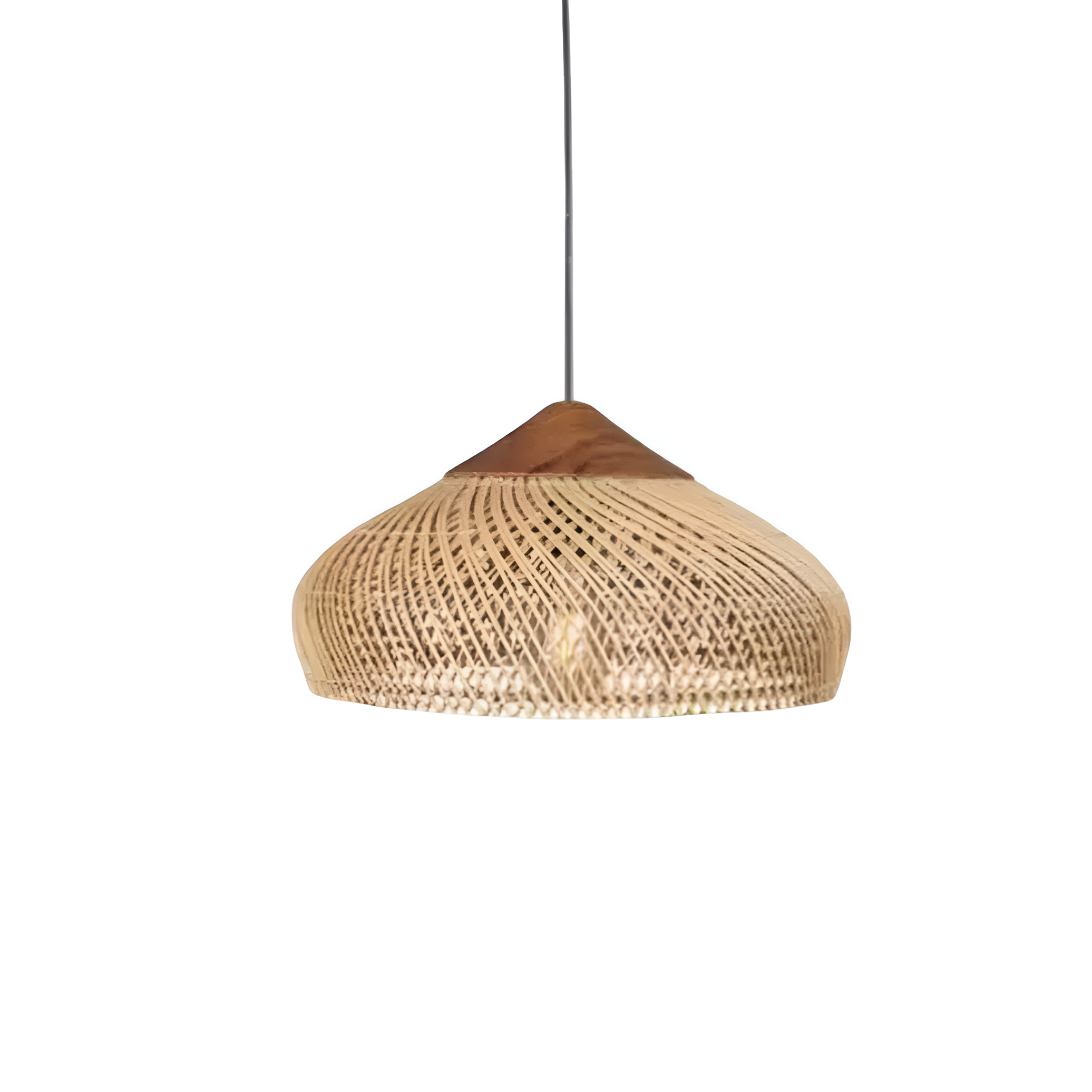 Hanglamp Rattan Bamboe Handgevlochten Bohemian Retro E27 Ø40 Ø60 Eetkamer | Sansoti