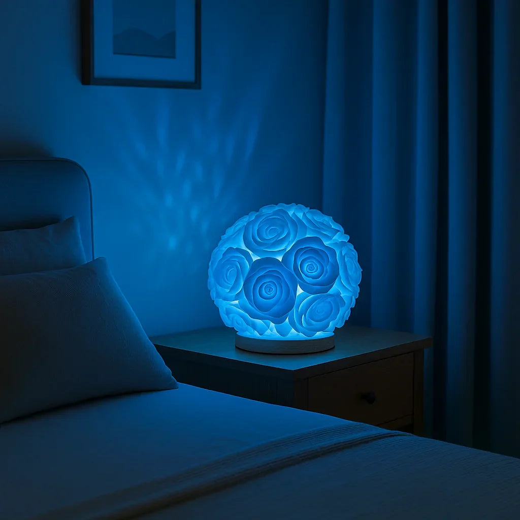 Decorative Rose Lighting with Warm LED Glow – Artificial Flower Table Lamp for Cozy Living Spaces | Sansoti