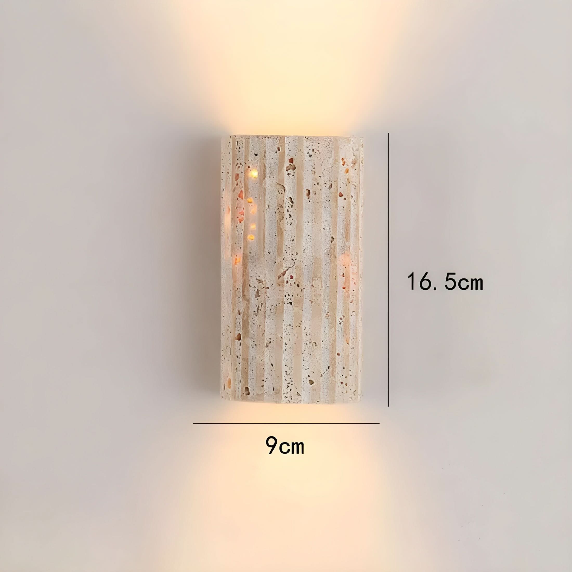 Naturstein Wandleuchte LED – Warmes Licht für Wohnzimmer, Flur & Schlafzimmer | Restfield