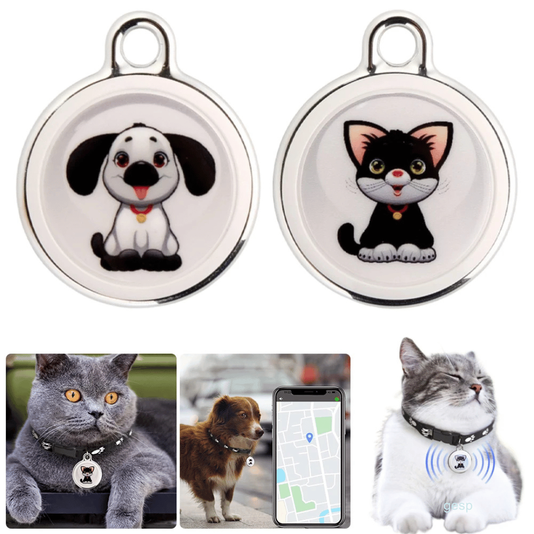 Bluetooth Huisdierentracker met GPS Locatie Compact Waterdicht voor Katten Honden | Sansoti
