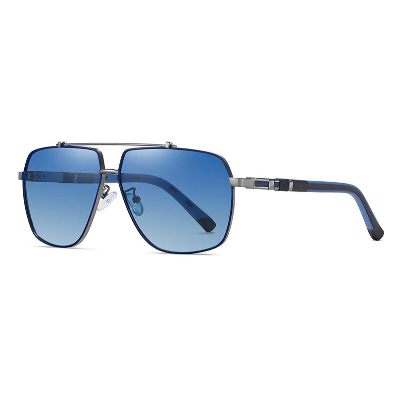 Pilotenzonnebril met gepolariseerde glazen en UV400-bescherming | Aviator design met metalen montuur voor optimaal zicht | Sansoti