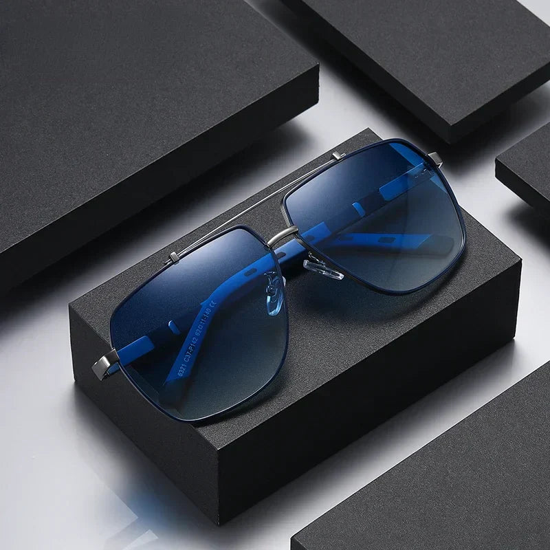 Pilotenzonnebril met gepolariseerde glazen en UV400-bescherming | Aviator design met metalen montuur voor optimaal zicht | Sansoti
