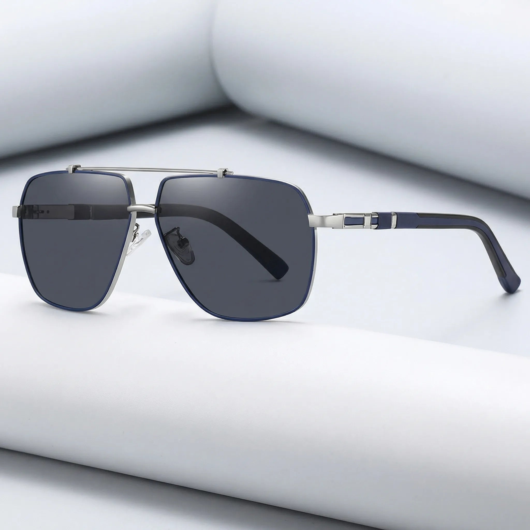 Pilotenzonnebril met gepolariseerde glazen en UV400-bescherming | Aviator design met metalen montuur voor optimaal zicht | Sansoti