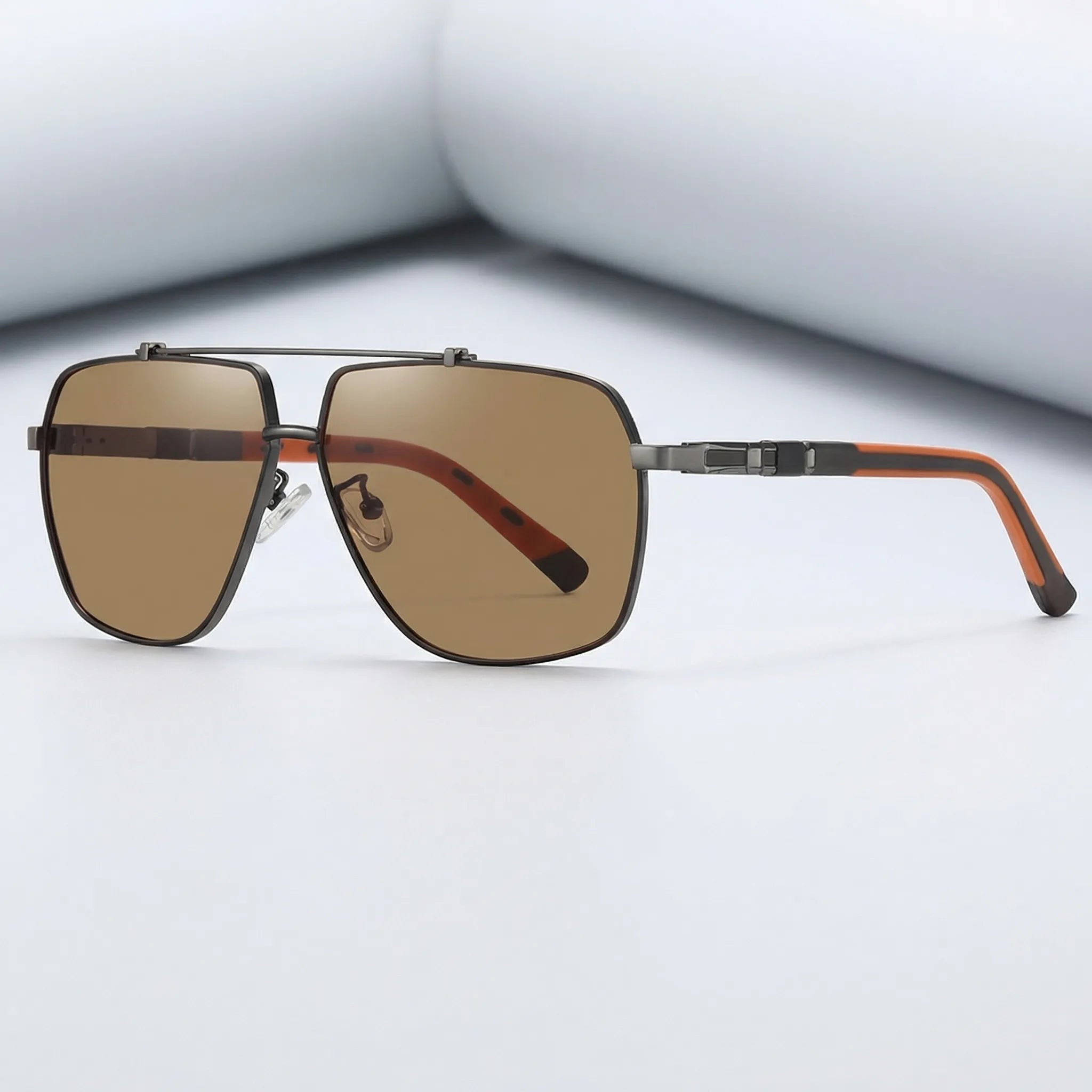 Pilotenzonnebril met gepolariseerde glazen en UV400-bescherming | Aviator design met metalen montuur voor optimaal zicht | Sansoti