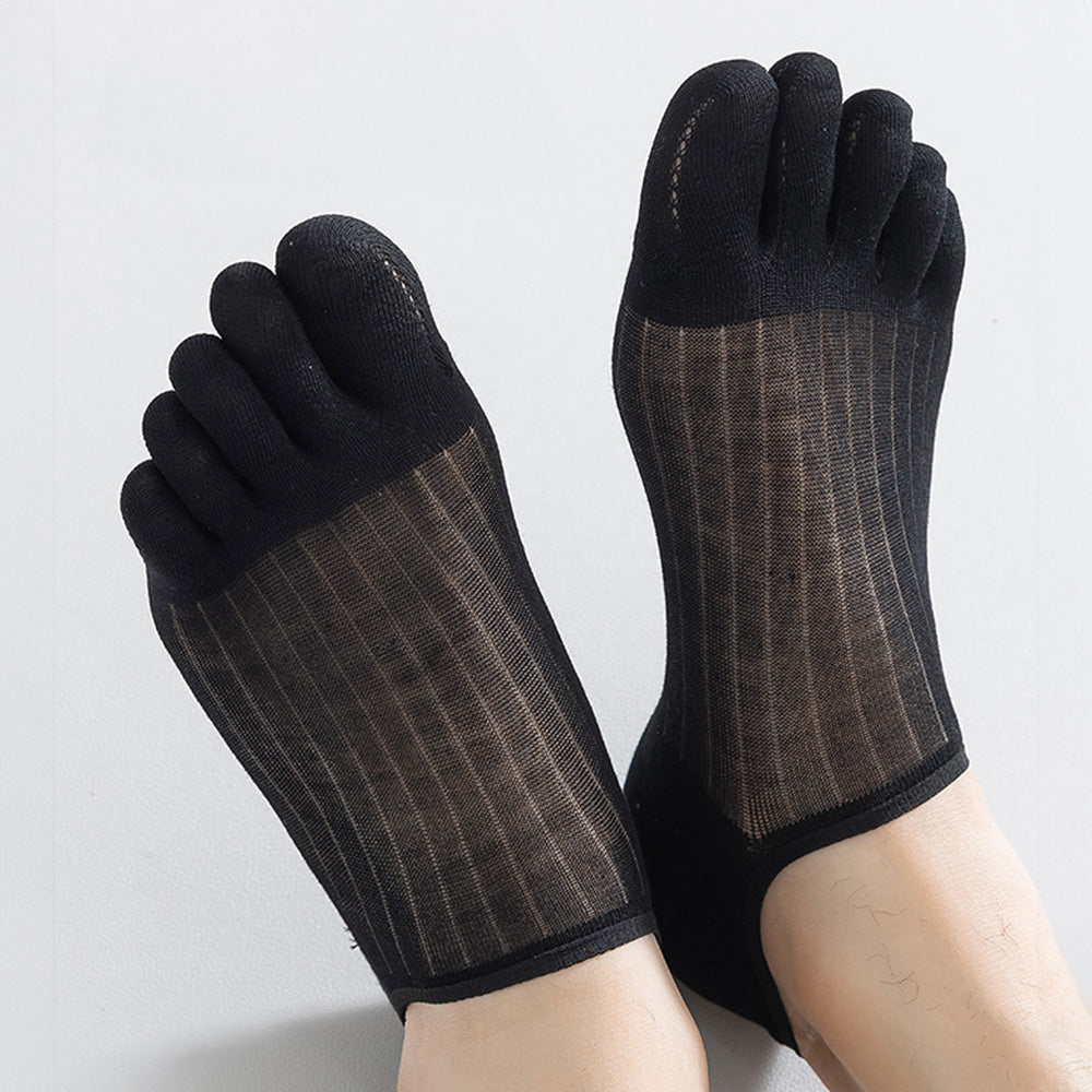 Onzichtbare Antislip Teensokken met Vijf Teencompartimenten – Blijft Op Zijn Plaats in Iedere Schoen | Sansoti