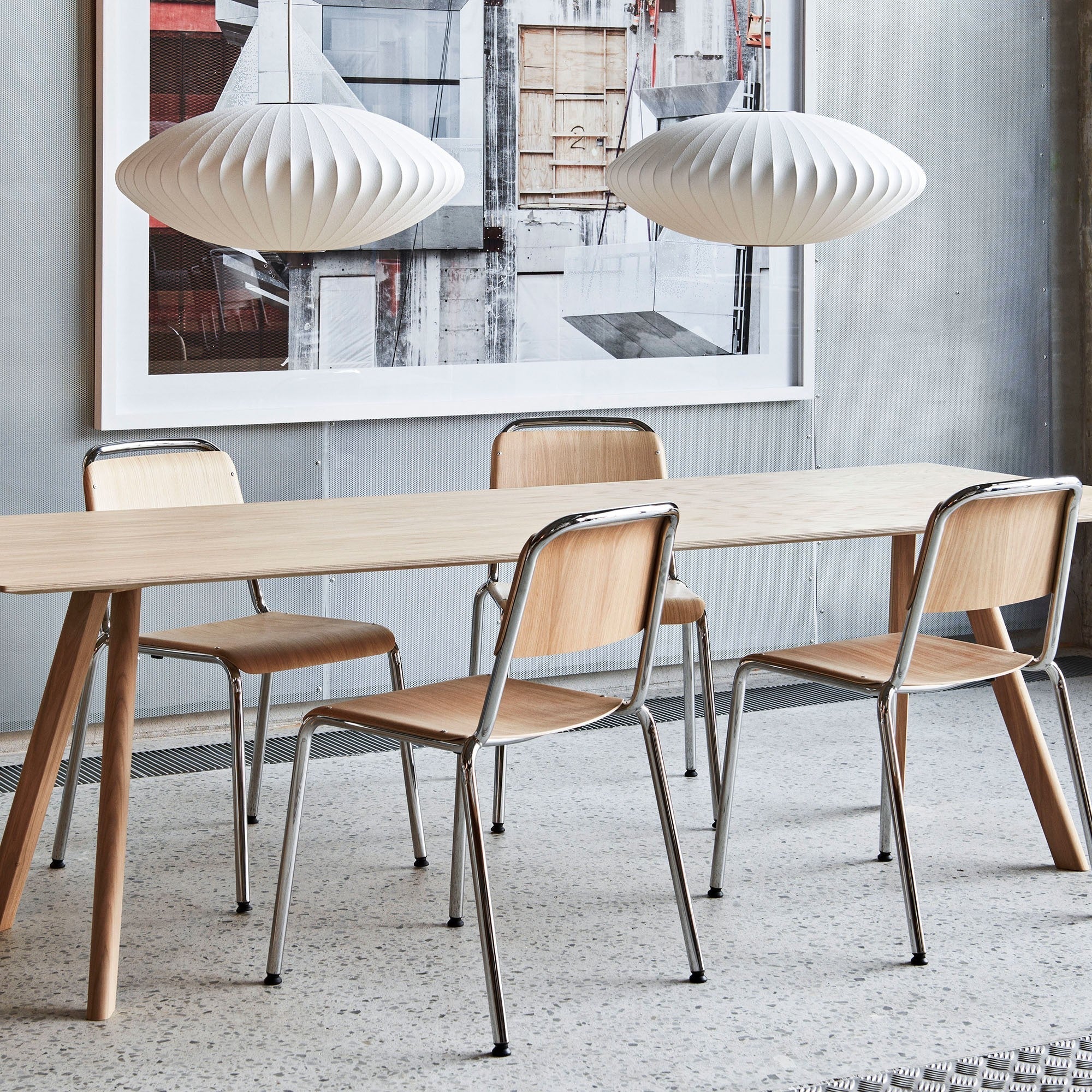 Bubbel Hanglamp met Stalen Draadstructuur Wit Ø40cm Moderne Verlichting | Sansoti