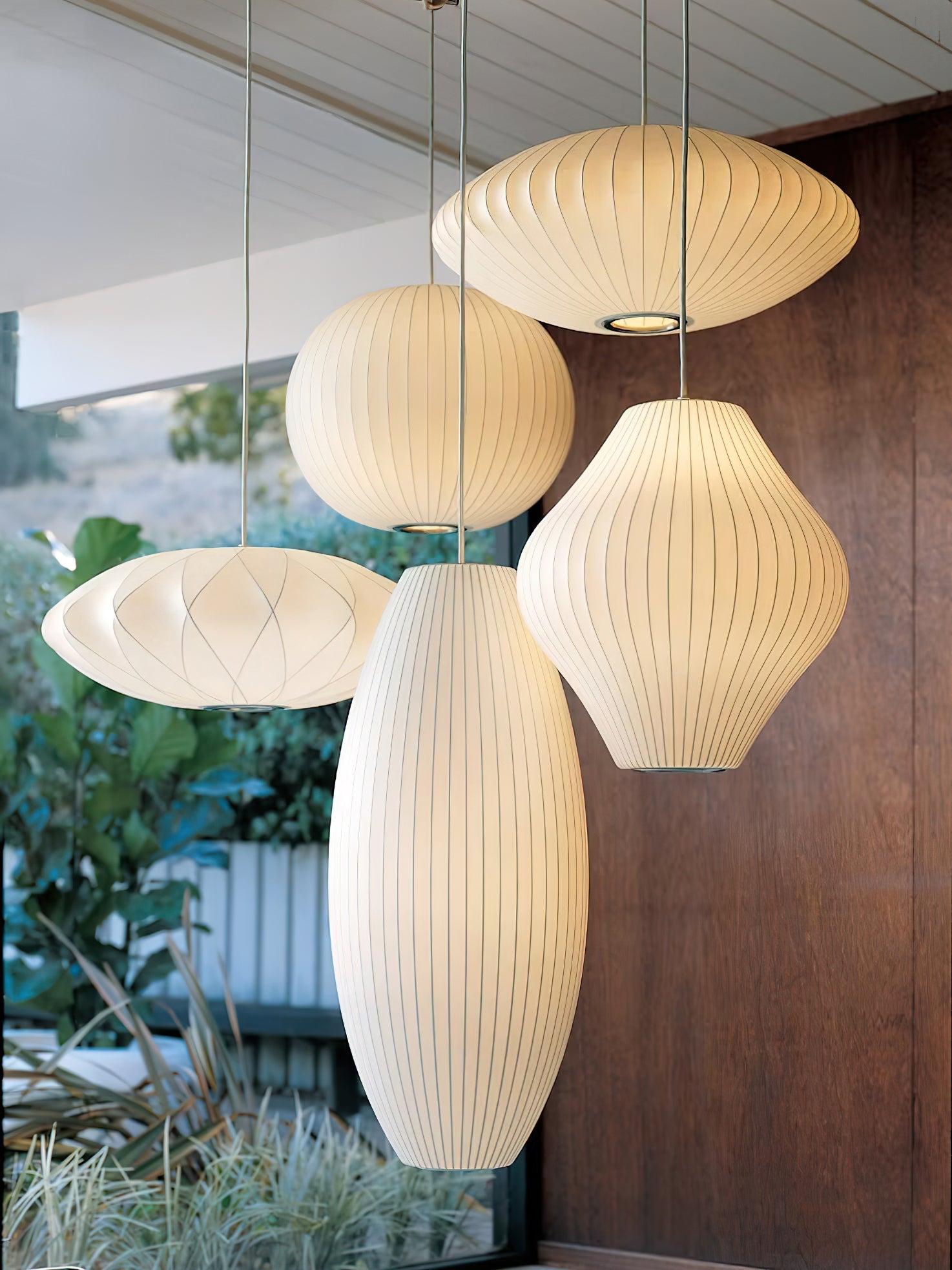 Bubbel Hanglamp met Stalen Draadstructuur Wit Ø40cm Moderne Verlichting | Sansoti