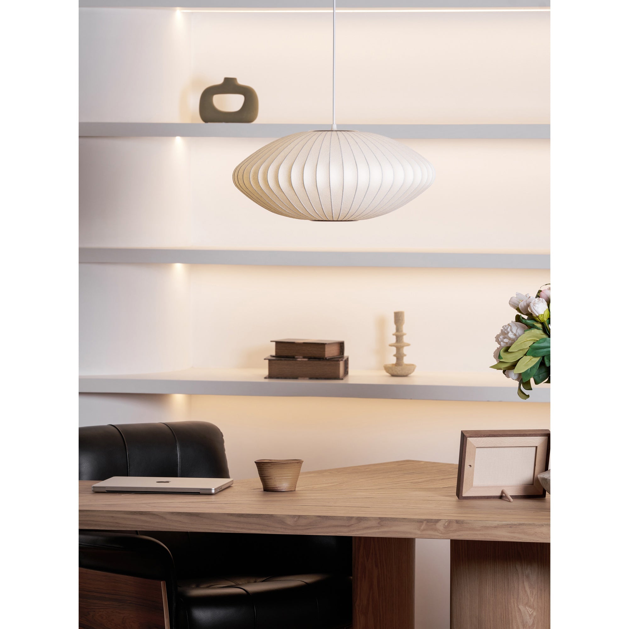 Bubbel Hanglamp met Stalen Draadstructuur Wit Ø40cm Moderne Verlichting | Sansoti