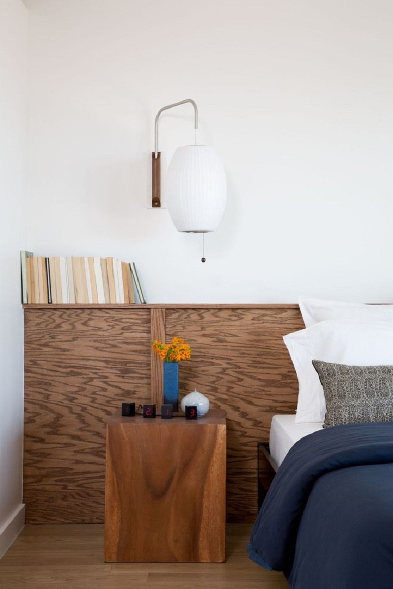 Wandlamp Zijden Kap Walnoot Metaal Wit Woonkamer Slaapkamer | Sansoti