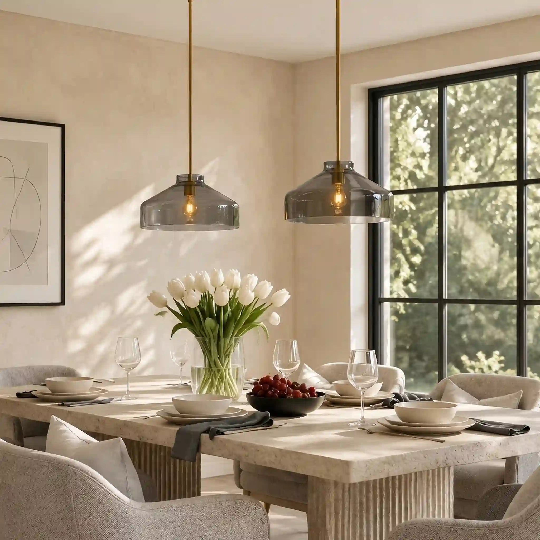 Minimalistische Plafondlamp met Matte Afwerking – Morandi Kleuren – Scandinavisch Design | Sansoti
