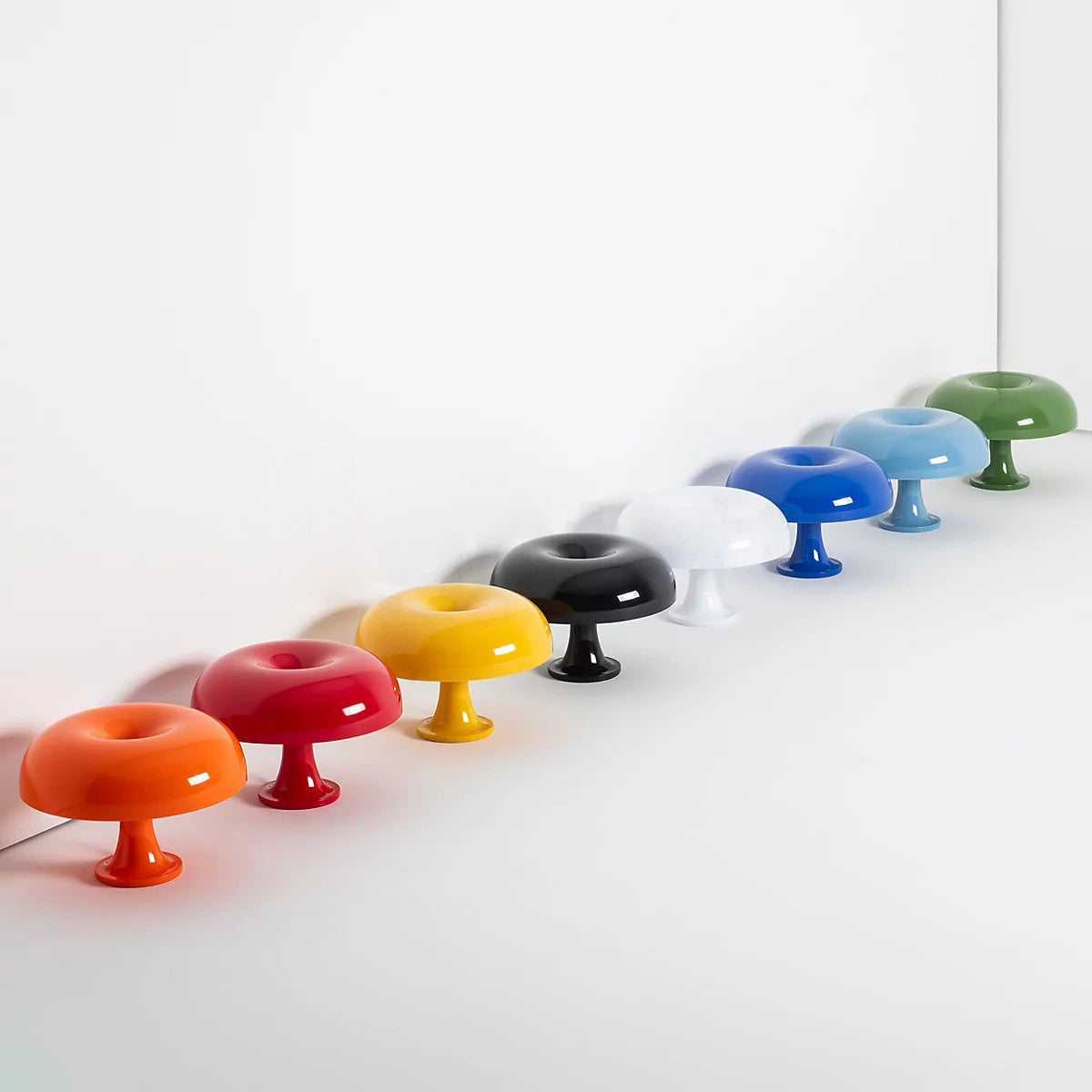 Paddenstoelvormige Tafellamp met 4 Lichtbronnen en Gedimde Retro Sfeer | Sansoti