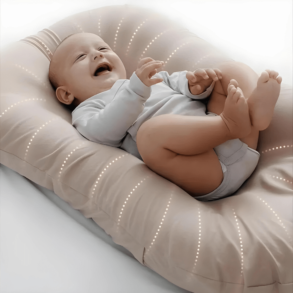 Babynest met Memory Foam – Ergonomisch Babymatrasje voor Gezonde Slaap – Hypoallergeen & Ademend – Pasgeboren tot 12 Maanden | Sansoti