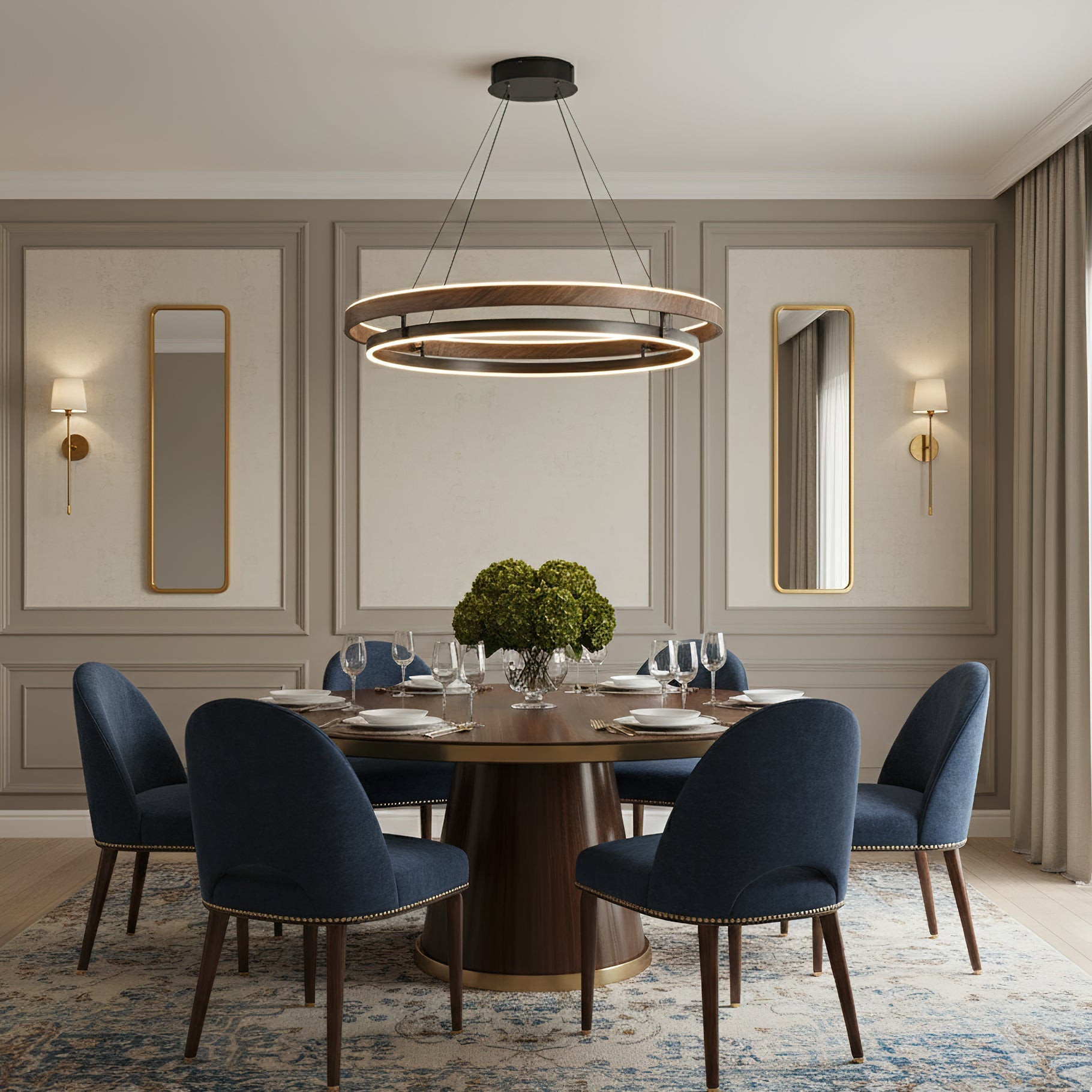 Moderne LED Hanglamp met Ringen – Design Verlichting met Warm Licht | Sansoti