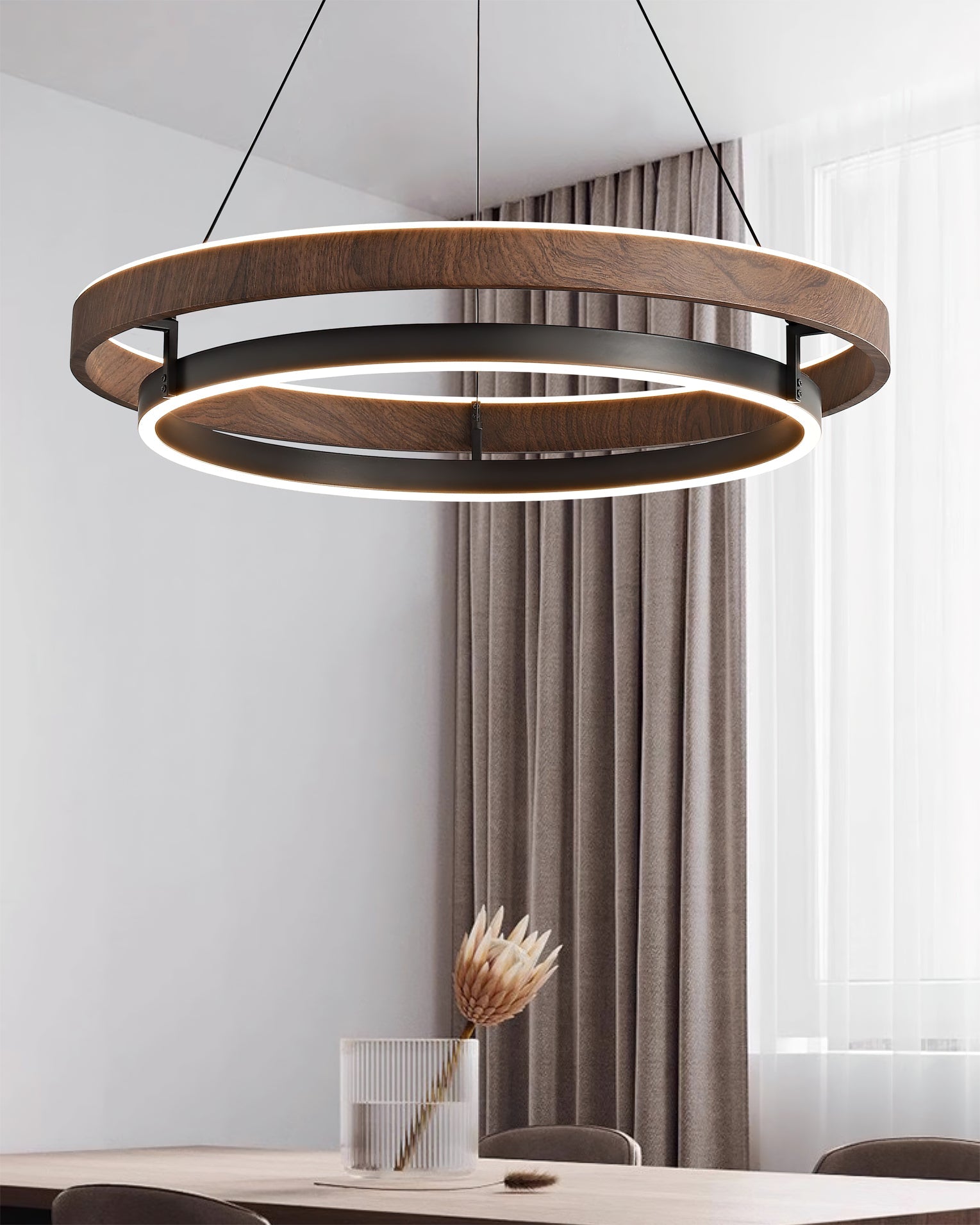 Moderne LED Hanglamp met Ringen – Design Verlichting met Warm Licht | Sansoti
