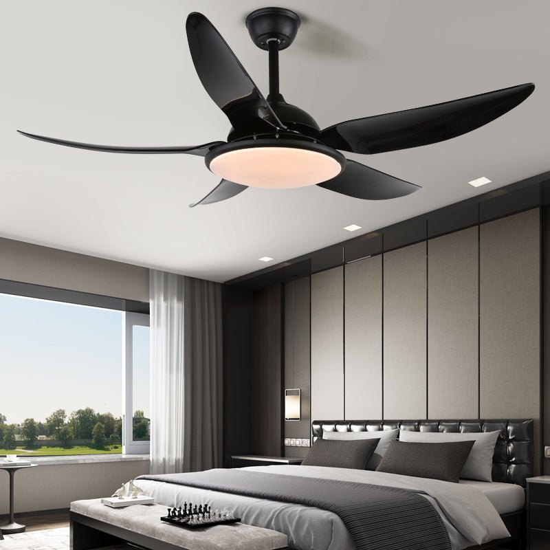 Ventilateur de plafond Aquila version moderne avec éclairage LED et télécommande 6 vitesses Ø122 cm pour salon chambre | Sansoti
