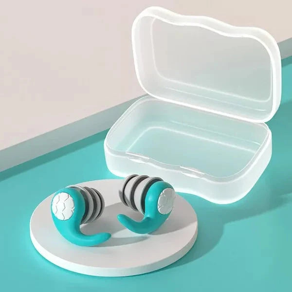 Bouchons d’oreilles réutilisables en silicone, réduisant le bruit, confortables pour dormir, étudier, voyager, travailler et se concentrer | Sansoti