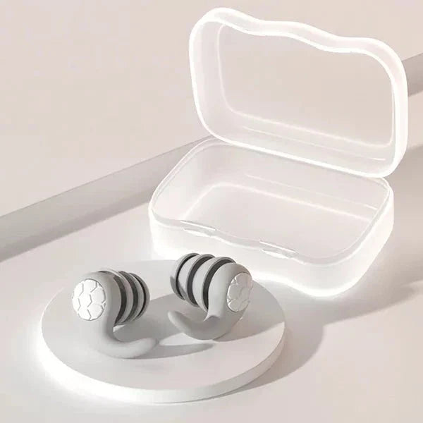 Bouchons d’oreilles réutilisables en silicone, réduisant le bruit, confortables pour dormir, étudier, voyager, travailler et se concentrer | Sansoti