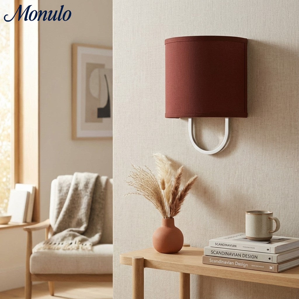 Wandlamp Stoffen Kap – Moderne Slaapkamer Wandverlichting voor Sfeervolle Ambiance | Sansoti