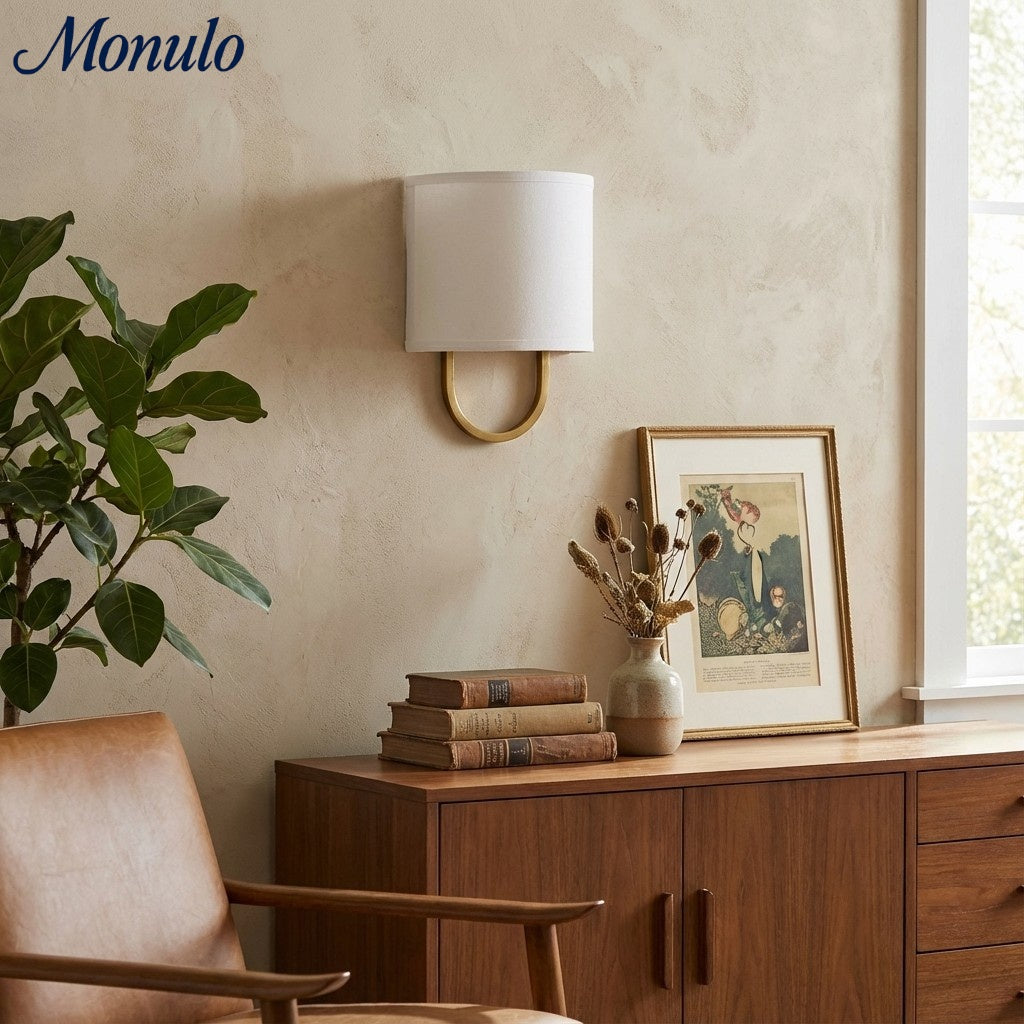 Wandlamp Stoffen Kap – Moderne Slaapkamer Wandverlichting voor Sfeervolle Ambiance | Sansoti