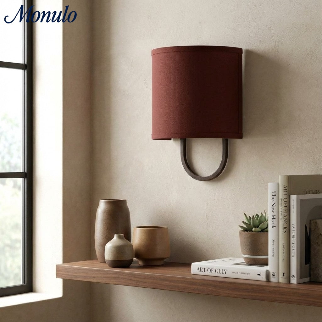 Wandlamp Stoffen Kap – Moderne Slaapkamer Wandverlichting voor Sfeervolle Ambiance | Sansoti