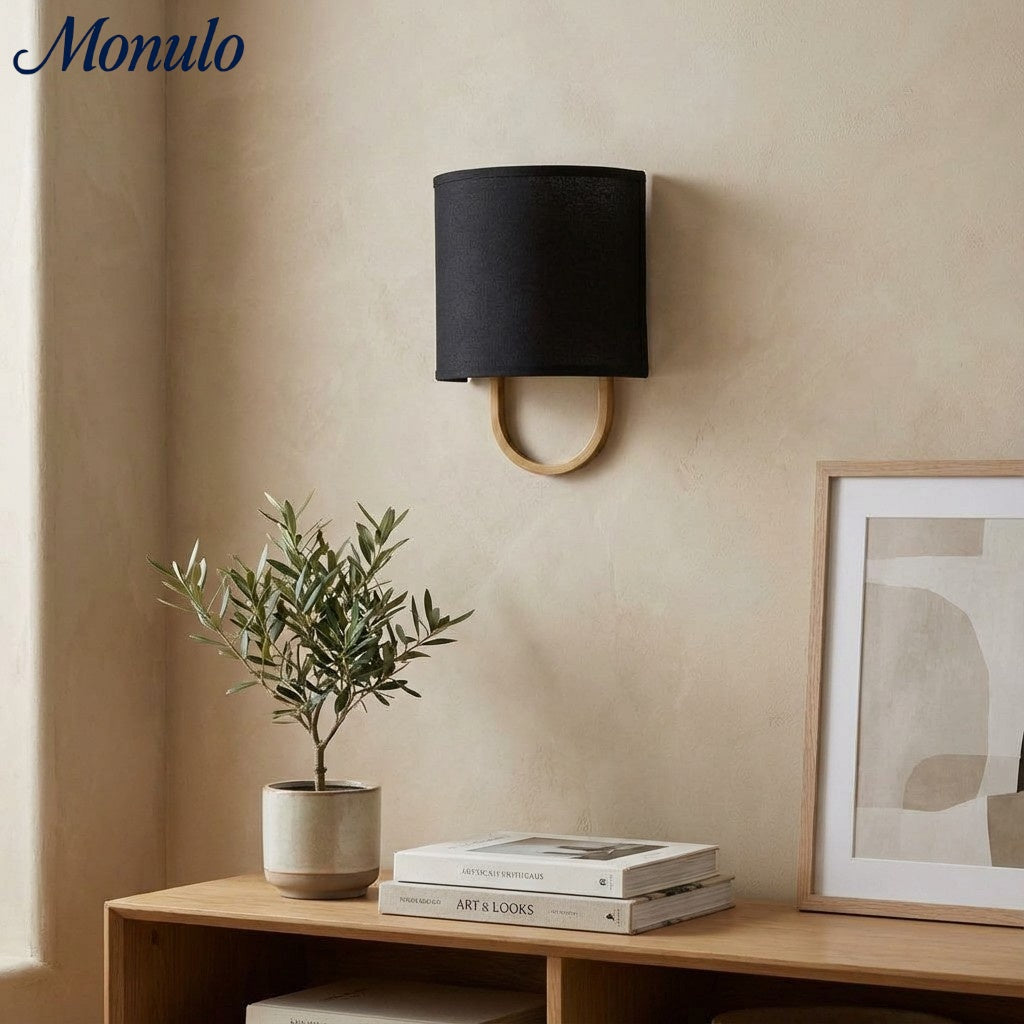 Wandlamp Stoffen Kap – Moderne Slaapkamer Wandverlichting voor Sfeervolle Ambiance | Sansoti