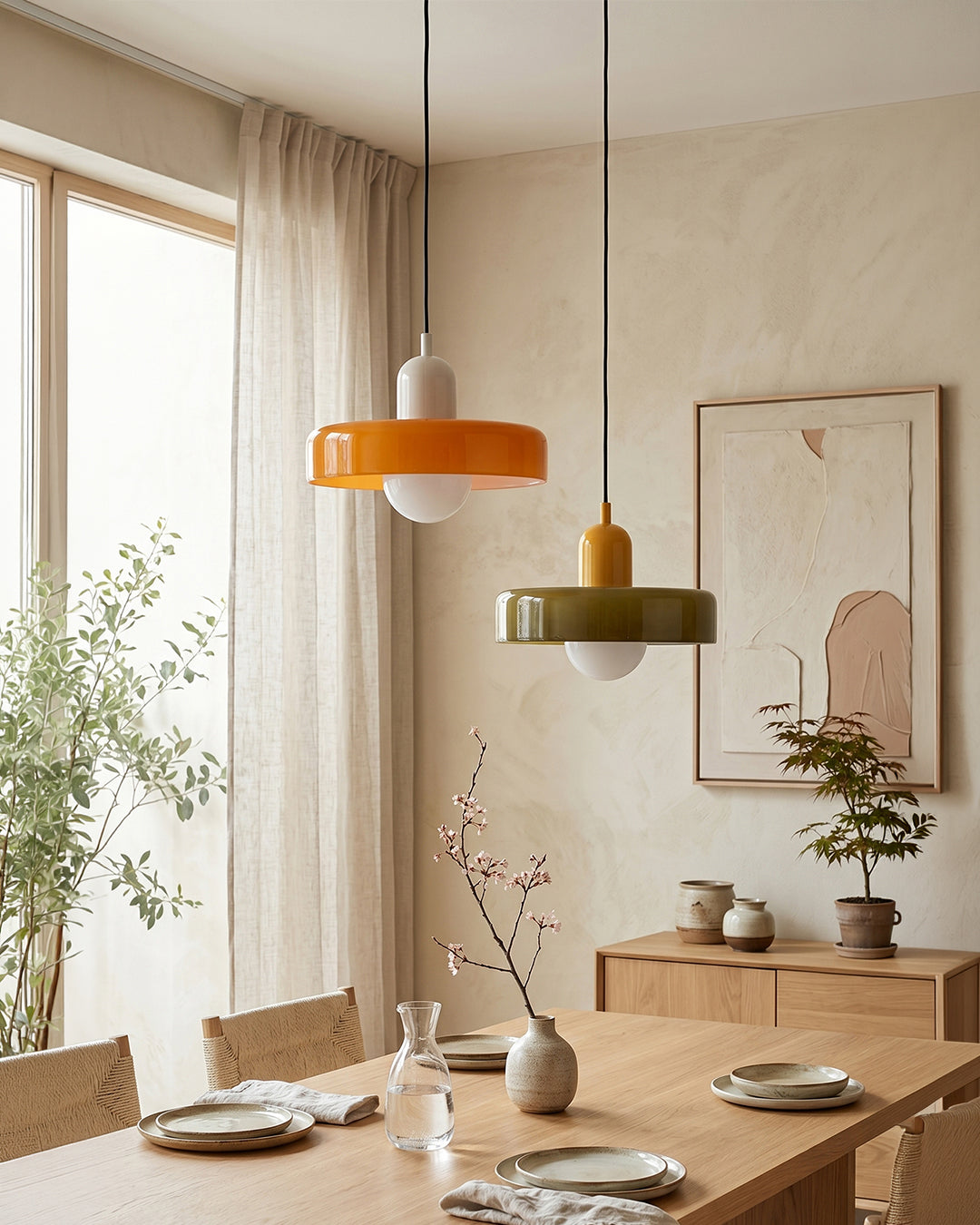 Glazen Hanglamp Modern 19-35cm Scandinavisch Design met Matglas | Sansoti