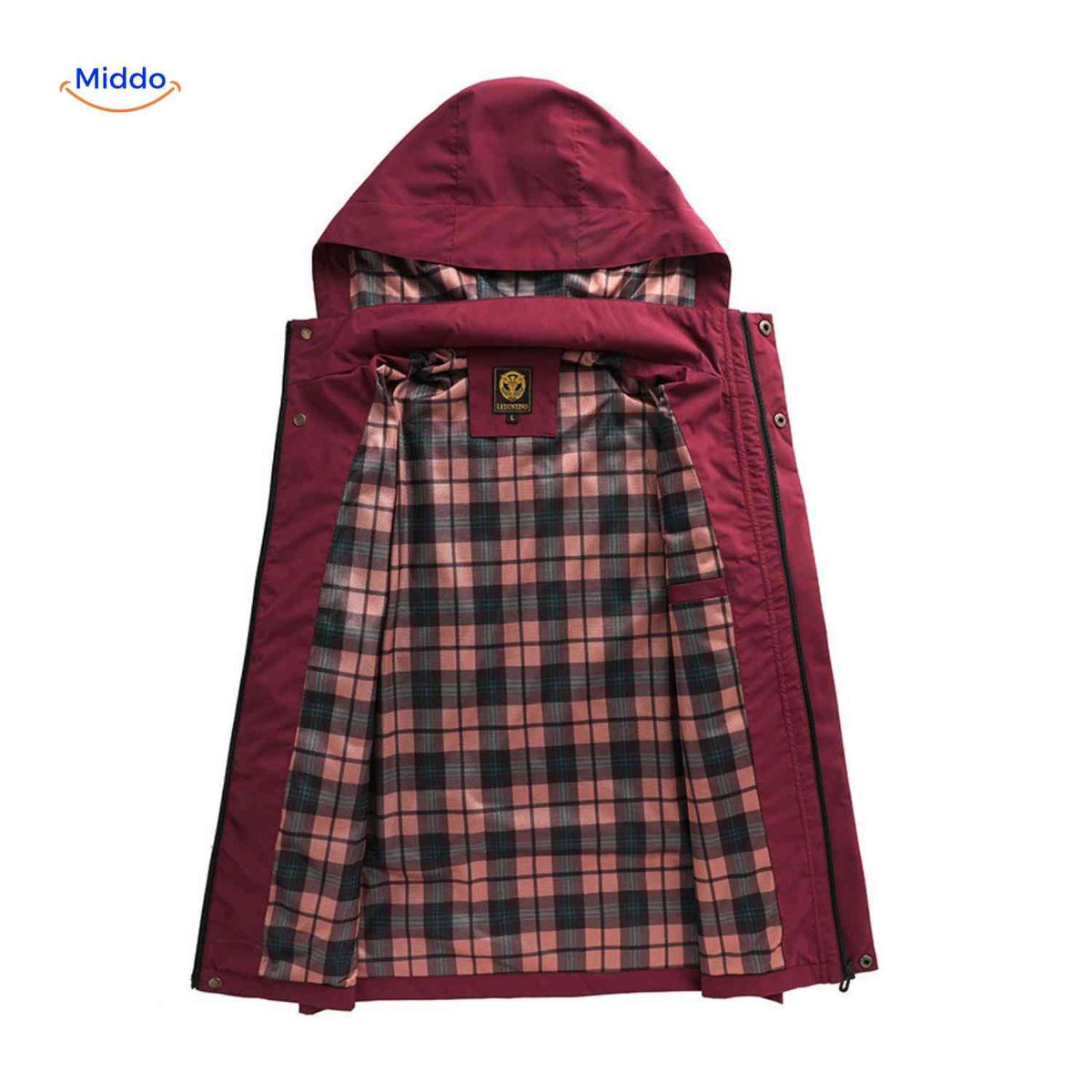 Waterdichte Heren Parka met Capuchon Ademend Windbestendig Lente Herfst Regular Fit Casual Outdoorjas | Sansoti