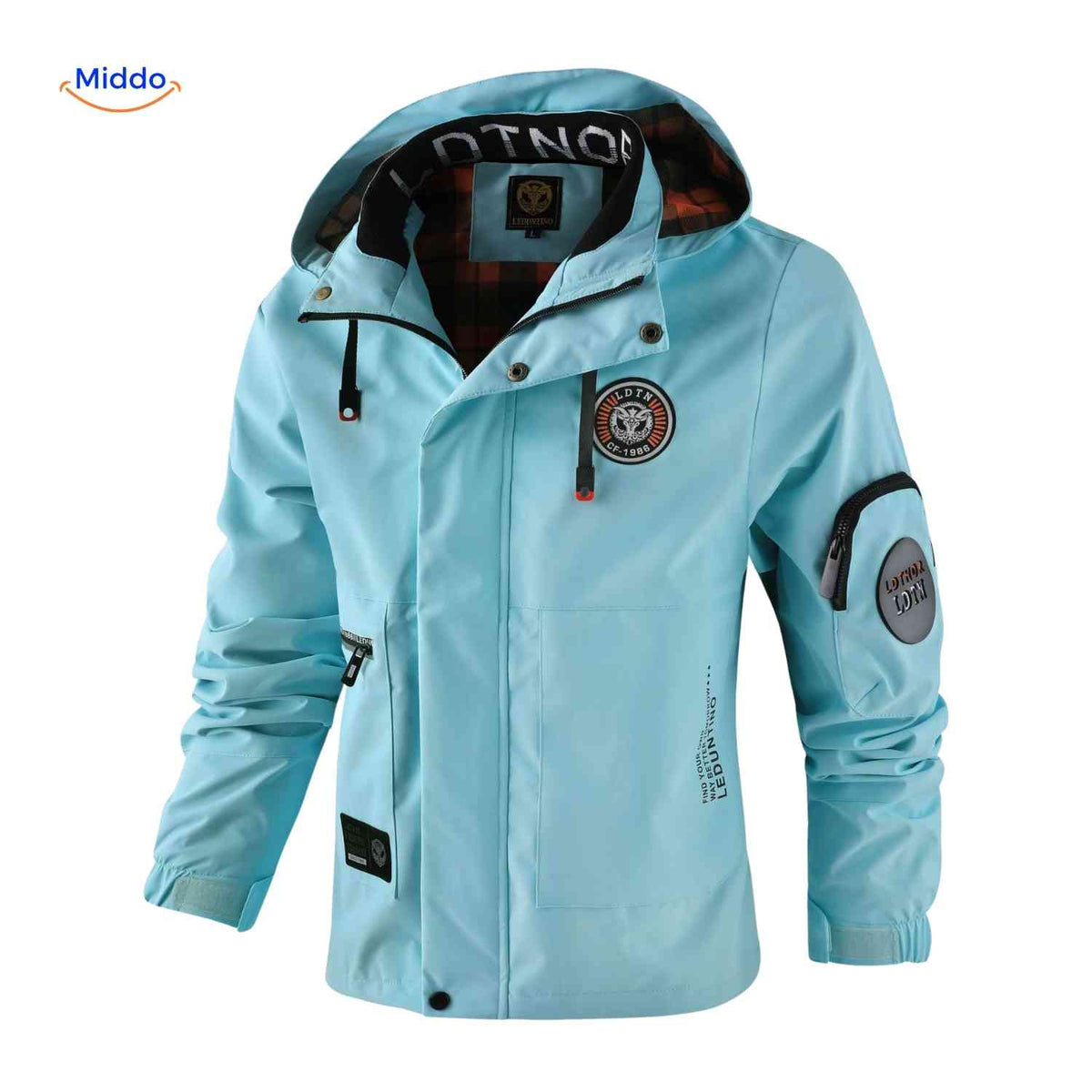 Waterdichte Heren Parka met Capuchon Ademend Windbestendig Lente Herfst Regular Fit Casual Outdoorjas | Sansoti