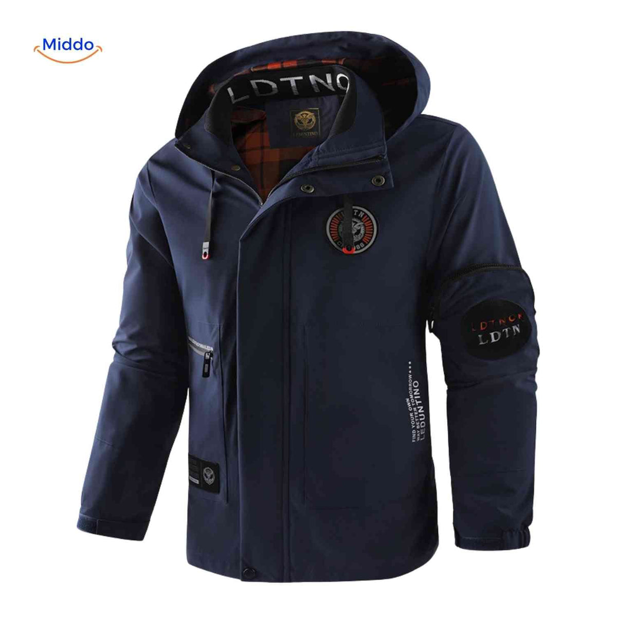 Waterdichte Heren Parka met Capuchon Ademend Windbestendig Lente Herfst Regular Fit Casual Outdoorjas | Sansoti