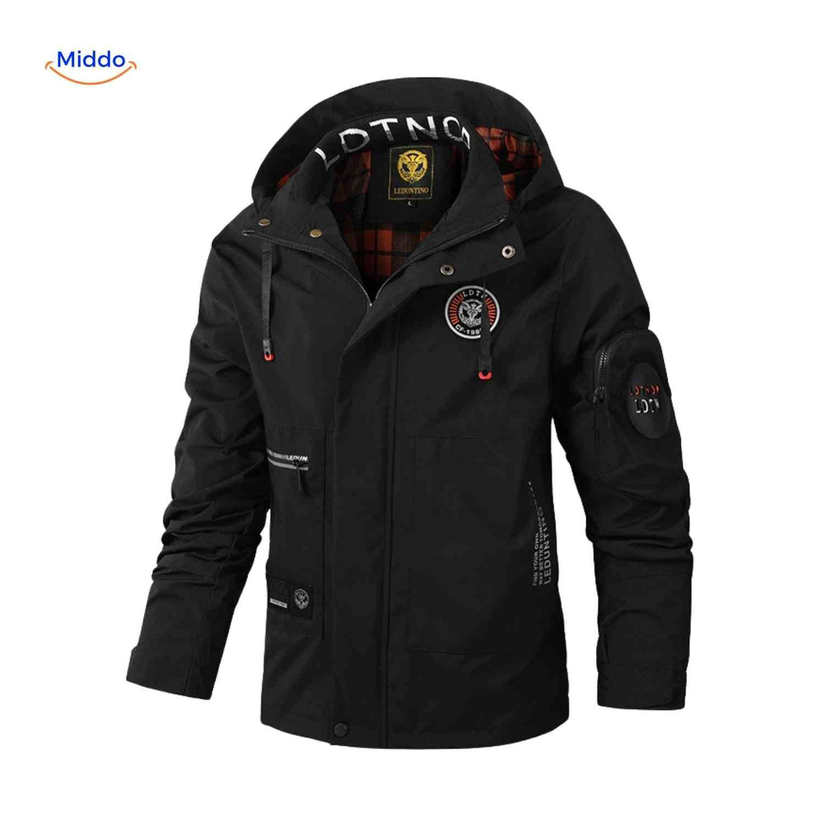 Waterdichte Heren Parka met Capuchon Ademend Windbestendig Lente Herfst Regular Fit Casual Outdoorjas | Sansoti