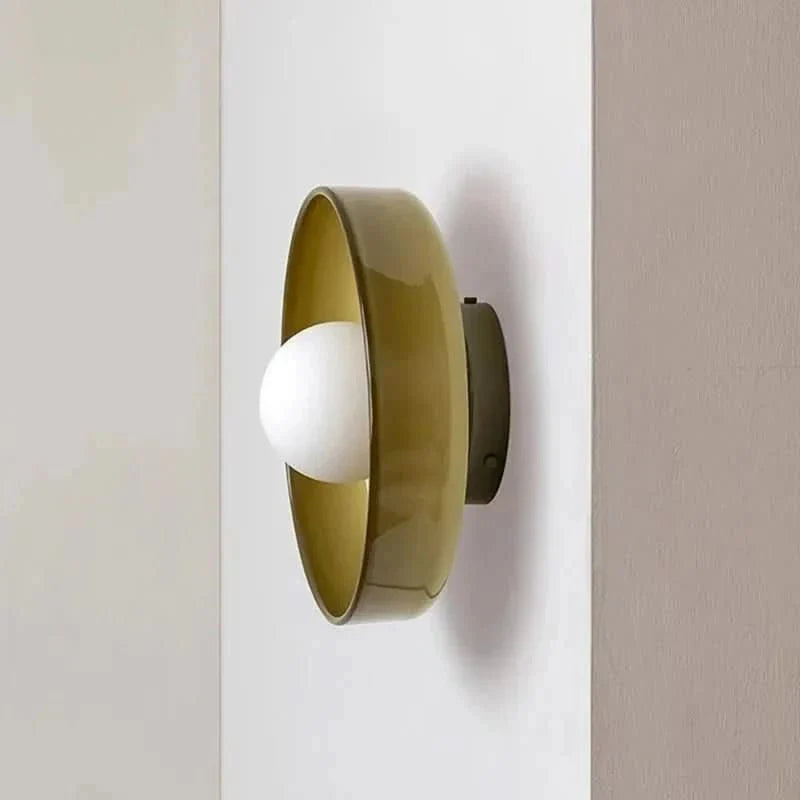 Glazen Plafondlamp Scandinavische Stijl Groen Geel Wit – Sfeervolle Verlichting voor Woonkamer Slaapkamer | Sansoti