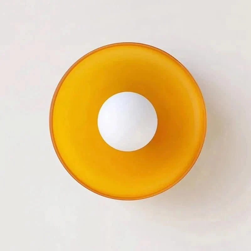 Glazen Plafondlamp Scandinavische Stijl Groen Geel Wit – Sfeervolle Verlichting voor Woonkamer Slaapkamer | Sansoti