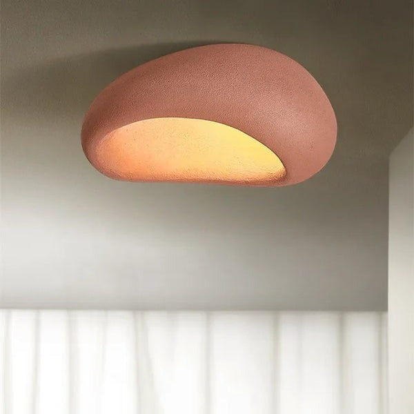 Vierkante Plafondlamp Metaal 45x52cm Minimalistisch Scandinavisch Design Moderne Woonkamer Slaapkamer Verlichting Wabi-Sabi Zen Stijl | Sansoti