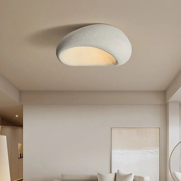Vierkante Plafondlamp Metaal 45x52cm Minimalistisch Scandinavisch Design Moderne Woonkamer Slaapkamer Verlichting Wabi-Sabi Zen Stijl | Sansoti