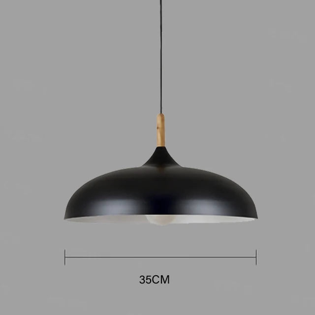 Ceiling Lamp with Scandinavian Oak Accent – Warm LED Light for Living Room and Bedroom | Sansoti