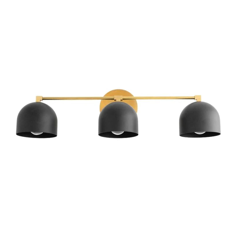 Metalen Wandlamp met Bolvormige Kap – Scandinavische Sfeerlamp voor Badkamer Slaapkamer Woonkamer – Moderne Wandverlichting Zwart Goud Messing | Sansoti