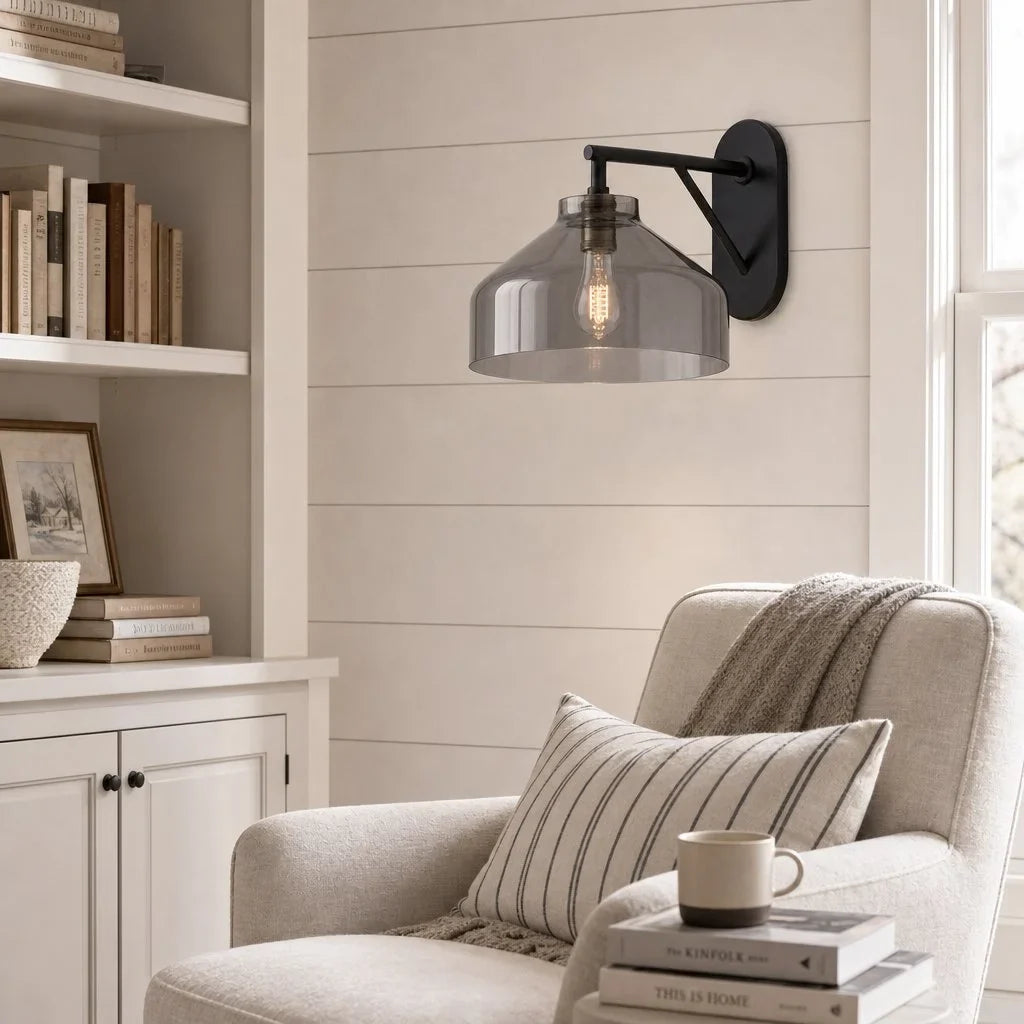 Metalen Wandlamp Minimalistisch Mat Afwerking Scandinavische Stijl Sfeerlicht voor Slaapkamer Gang Woonkamer Interieur | Sansoti
