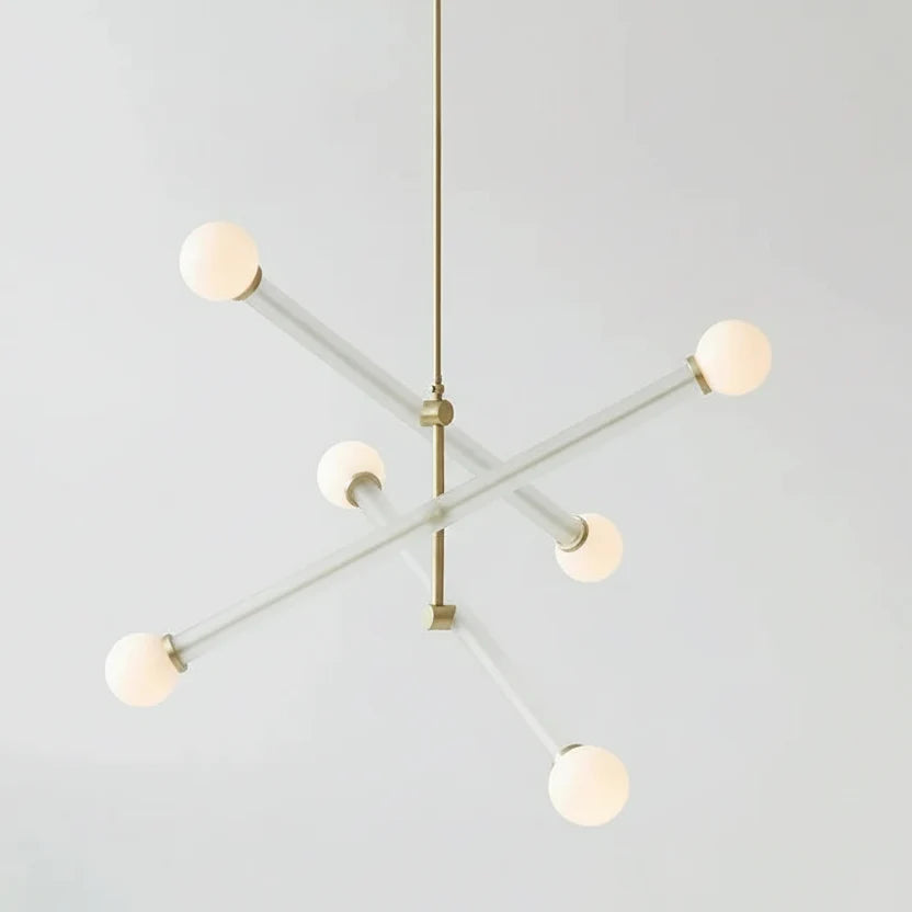 Wieloramienny szklany żyrandol w wielu kolorach, nowoczesny design, jadalnia, salon, sypialnia, lampa sufitowa, oświetlenie | Sansoti