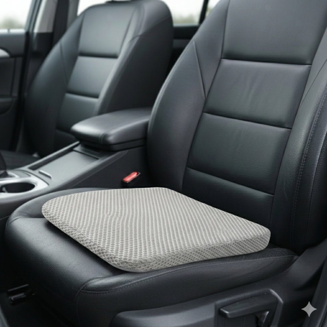 Zitkussen Auto met Honingraatstructuur Ademend Comfort Verhoging Stoelkussen Ergonomisch Autorijden Lange Ritten | Sansoti