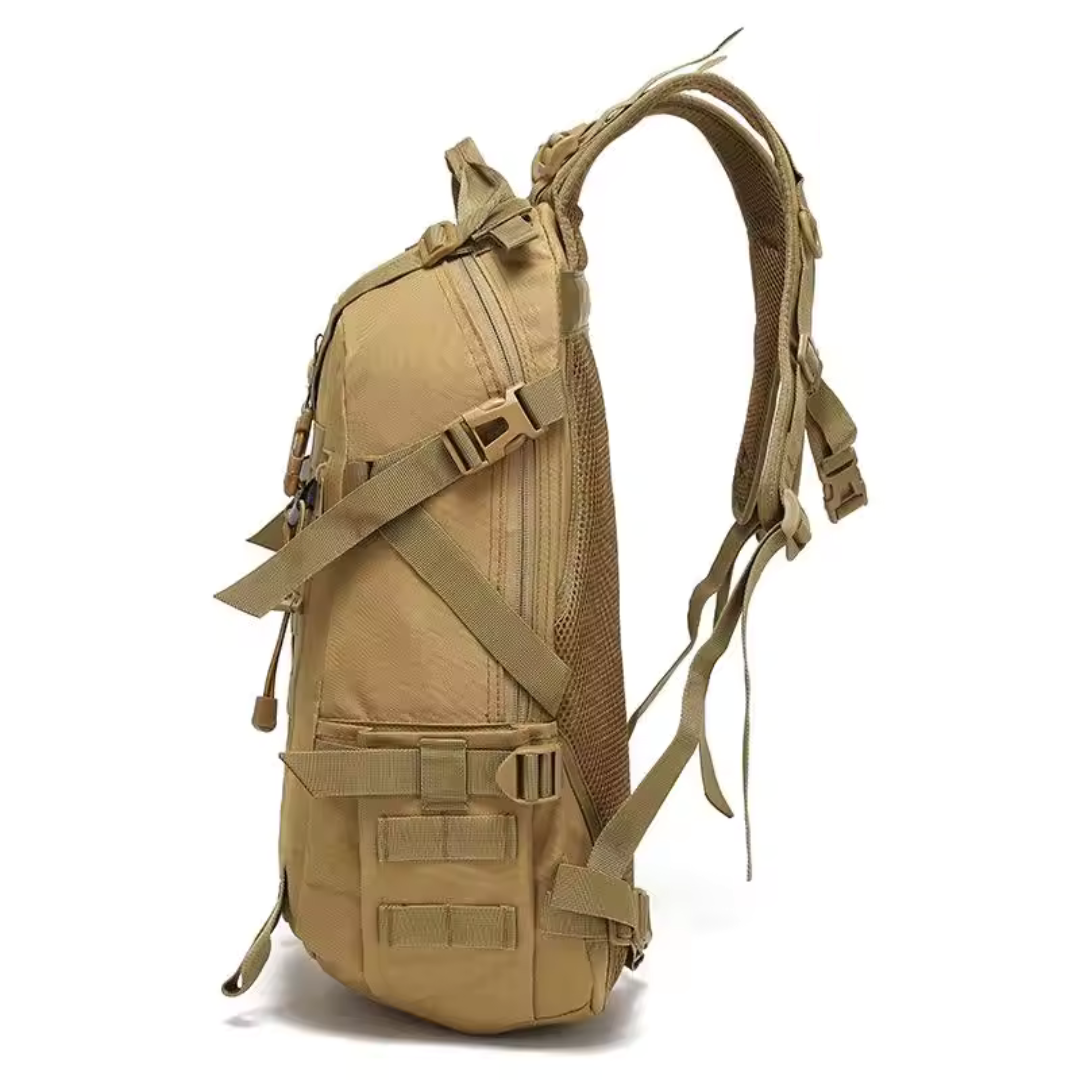 Tactical Backpack 40 Liters, Waterproof, with Laptop Compartment, Military Outdoor Hiking Backpack, Camouflage Black, Hiking | Sansoti