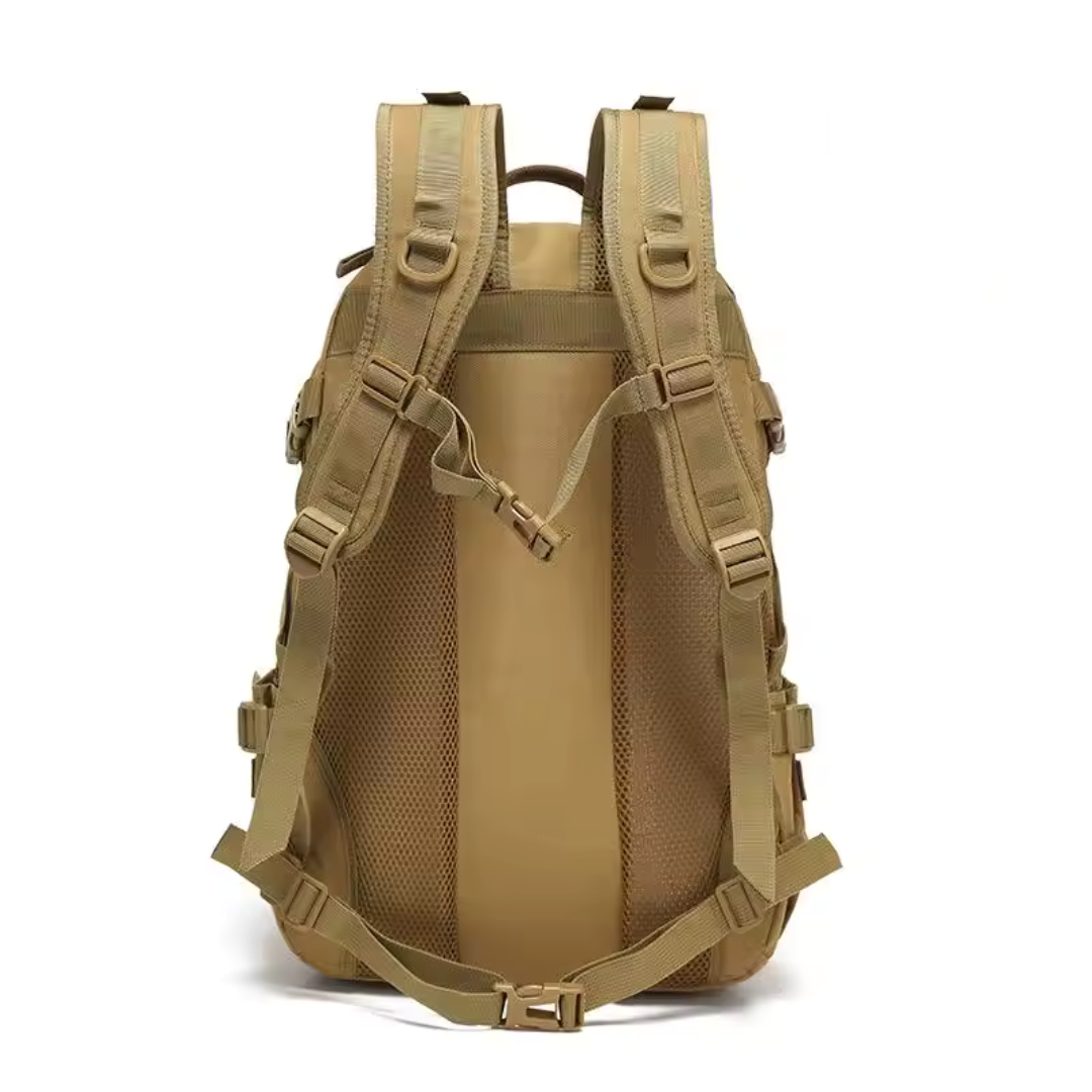 Tactical Backpack 40 Liters, Waterproof, with Laptop Compartment, Military Outdoor Hiking Backpack, Camouflage Black, Hiking | Sansoti