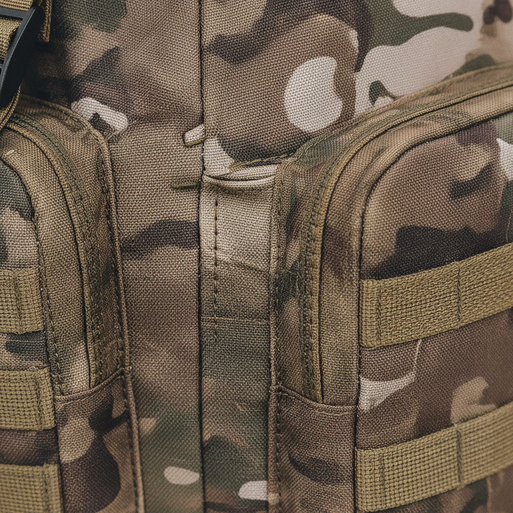 Sac à dos de trekking 80 litres avec système MOLLE ergonomique, sac à dos outdoor camouflage kaki noir pour randonnée | Sansoti