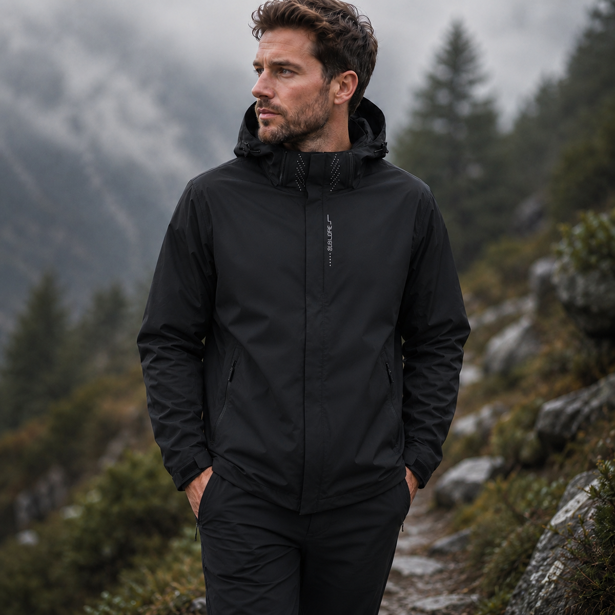 Imperméable imperméable pour femmes et hommes, léger, à capuche et respirant, pour la randonnée, la ville et les activités de plein air | Sansoti