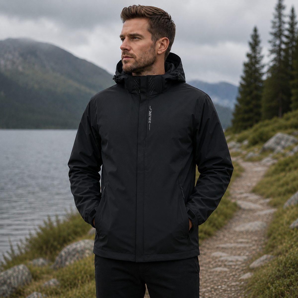 Imperméable imperméable pour femmes et hommes, léger, à capuche et respirant, pour la randonnée, la ville et les activités de plein air | Sansoti