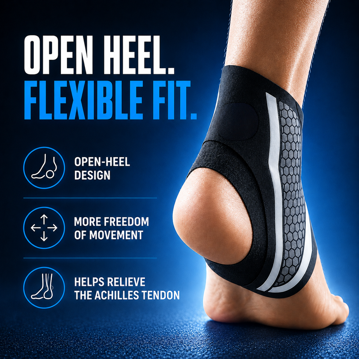 Compression Ankle Brace with Adjustable Bandage for Sports, Recovery, Injury Prevention, and Stability, Green Gray | Sansoti